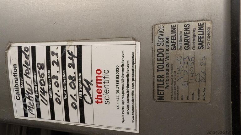 Detector de metais Mettla Toledo Safe line SR 135720