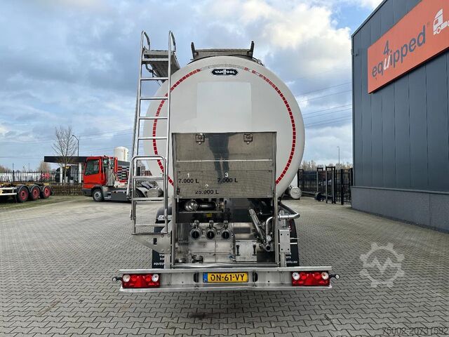 Tankbil för livsmedel Van Hool LEBENSMITTEL / 39.000L / 3-KAMMER / INOX / NL-A...