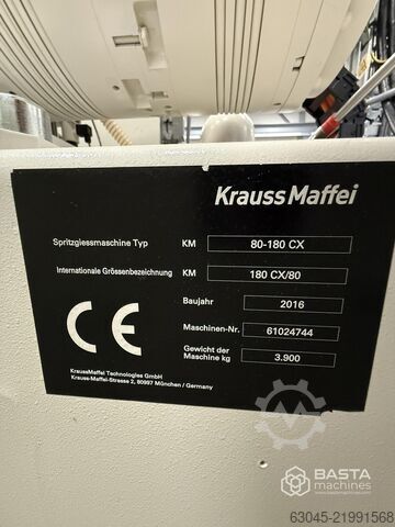 Krauss Maffei 80-180 CX (2016) KraussMaffei 80-180 CX