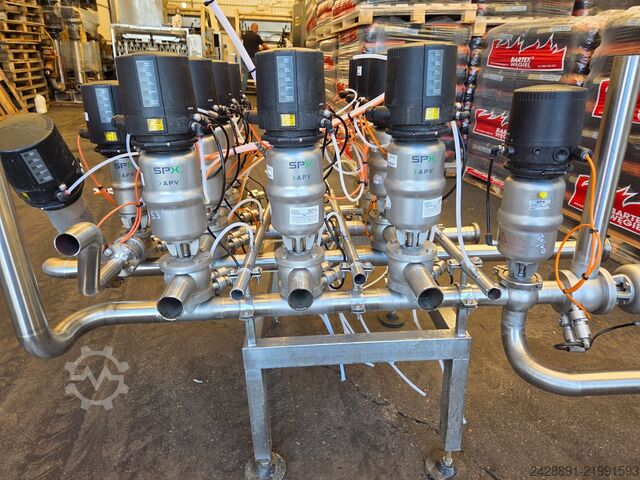 Industrijska CIP ventilna matrica SPX APV, ALFA LAVAL 