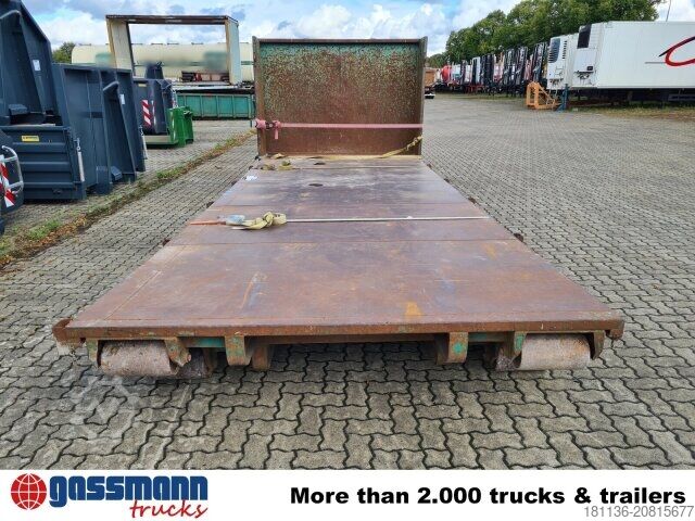 Thùng chứa roll-off Abrollplattform mit Stirnwand