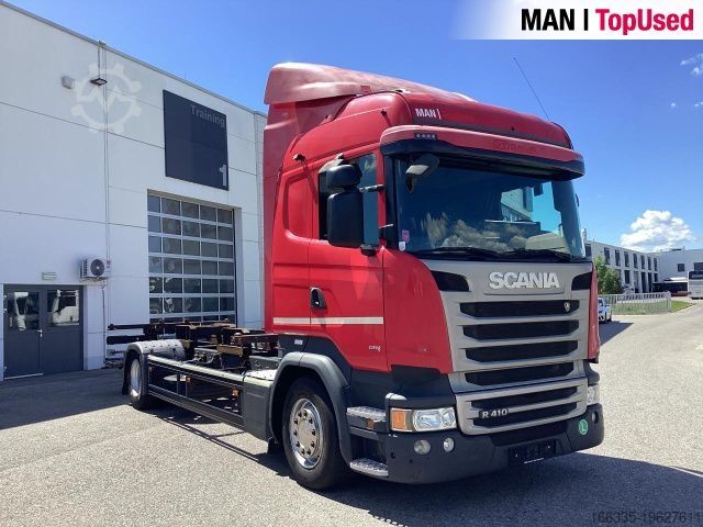 Felépítménycserélő teherautó Scania R410