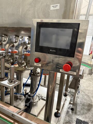 Beverage production machine Chinese 4-Head Filler with Gating System and Touch-Screen Controls