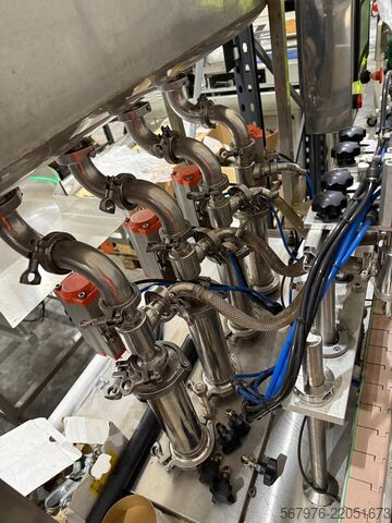 Beverage production machine Chinese 4-Head Filler with Gating System and Touch-Screen Controls