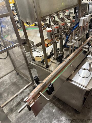 Beverage production machine Chinese 4-Head Filler with Gating System and Touch-Screen Controls