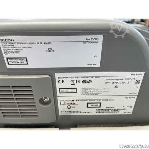 Makinë printimi dixhitale Ricoh Pro 8300S incl. Booklet Finisher Paper Deck, Duplex