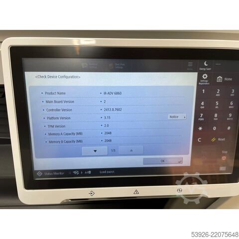 Impressora digital Canon iR Advance DX 6860i incl. Duplex ADF / R-ADF