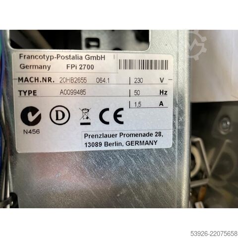 Konvolutindføringsmaskine Francotyp  Kuvertiermaschine FPi 2700 