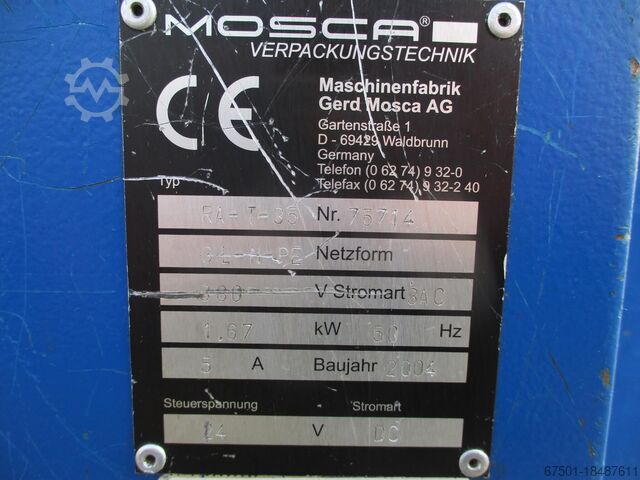 Machine à cercler machine à relier Mosca Bindemaschine RA -T35 (3135)