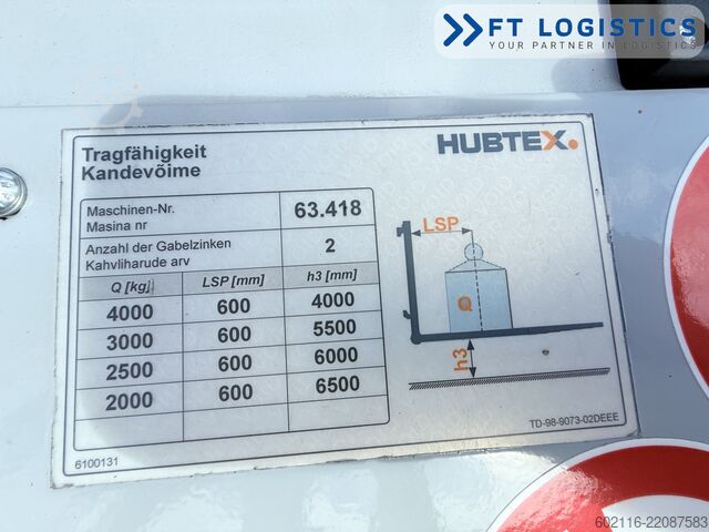 четирипосочен мотокар Hubtex DQ40D DIESEL TRIPLEX 6500 FREE-LIFT TOP1