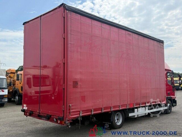 Camión plataforma con toldo Iveco 80E22 Jumbo mit Edscha + Großes Haus + AHK