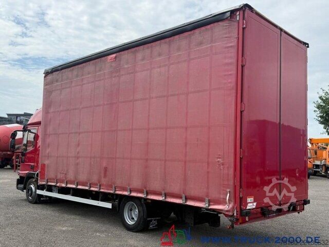 Camión plataforma con toldo Iveco 80E22 Jumbo mit Edscha + Großes Haus + AHK
