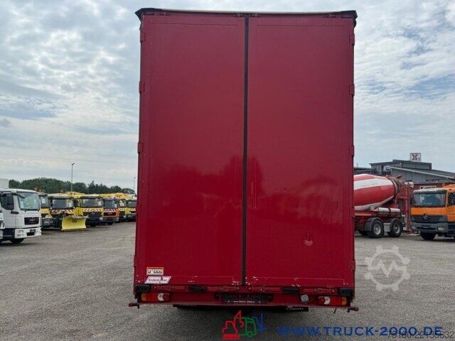Camión plataforma con toldo Iveco 80E22 Jumbo mit Edscha + Großes Haus + AHK