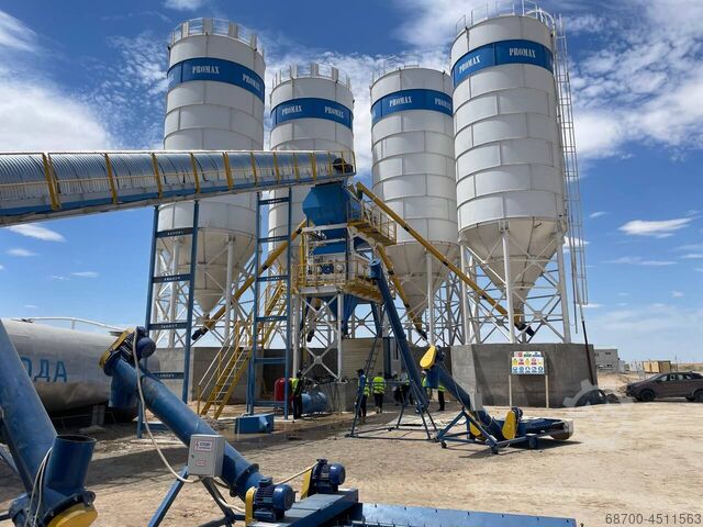 stationary concrete mixing plant 