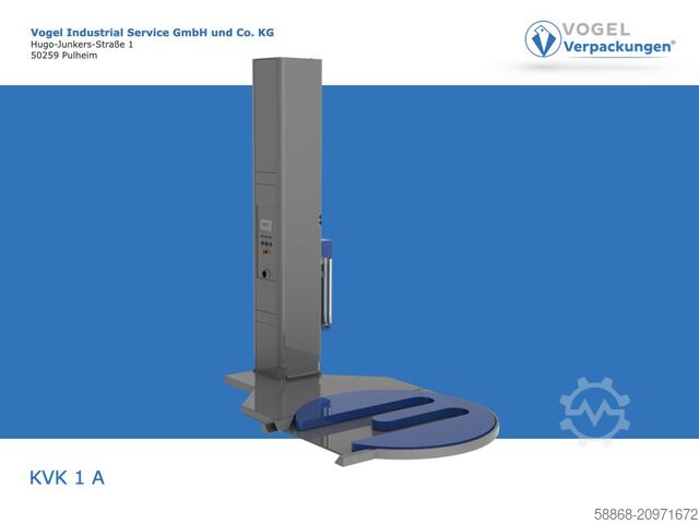 半自動パレット包装機 KVK 1A mit Ausschnitt für Hubwagen- elektromagnetischer Bremse