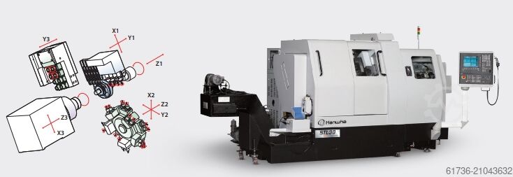 Automatski tokarilica za šipke HANWHA STL 38 HY3
