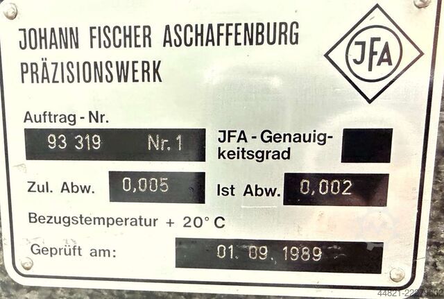 žulová deska Johann Fischer Aschaffenburg 