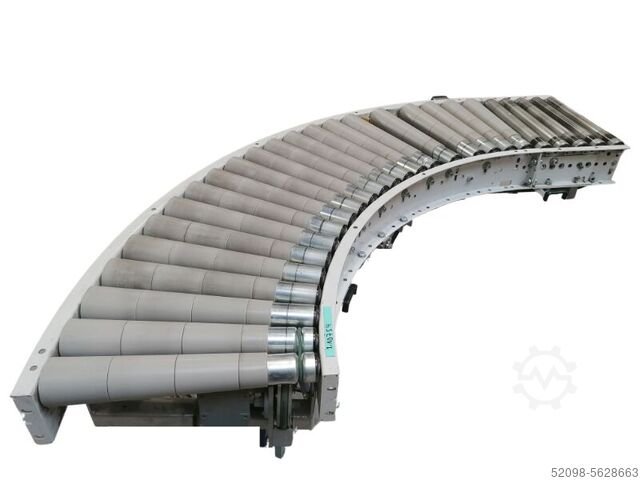 90° roller conveyor curve, package conve 