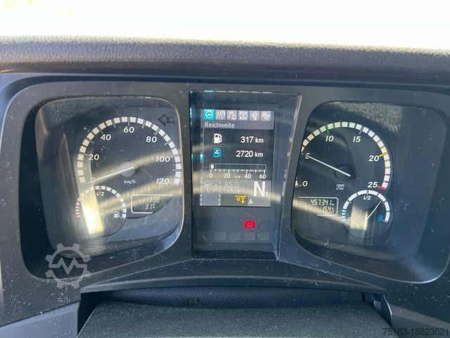 Flaklastbil med kapell MERCEDES-BENZ Antos 2540 L 6x2 Pritsche LBW Coca Cola