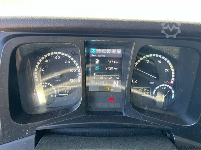 Flaklastbil med kapell MERCEDES-BENZ Antos 2540 L 6x2 Pritsche LBW Coca Cola, 8,2m Ge