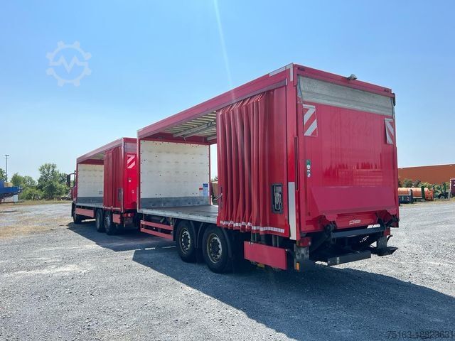 Flaklastbil med kapell MERCEDES-BENZ Antos 2540 L 6x2 Pritsche LBW