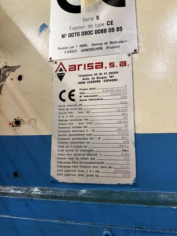 Feinschneidpresse Arisa S-2-400-240-FS