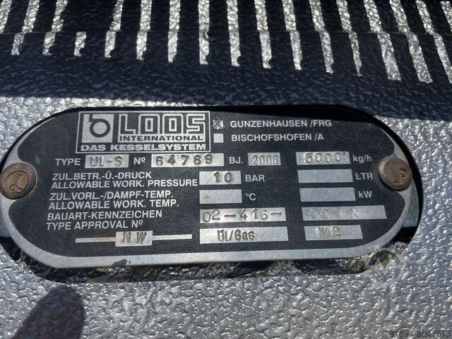 Buhar kazanı, Buhar jeneratörü LOOS-UL-S-5000kg/h-10Bar