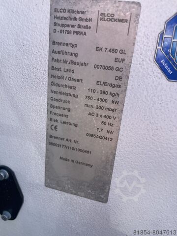 Buhar kazanı, Buhar jeneratörü LOOS-UL-S-5000kg/h-10Bar