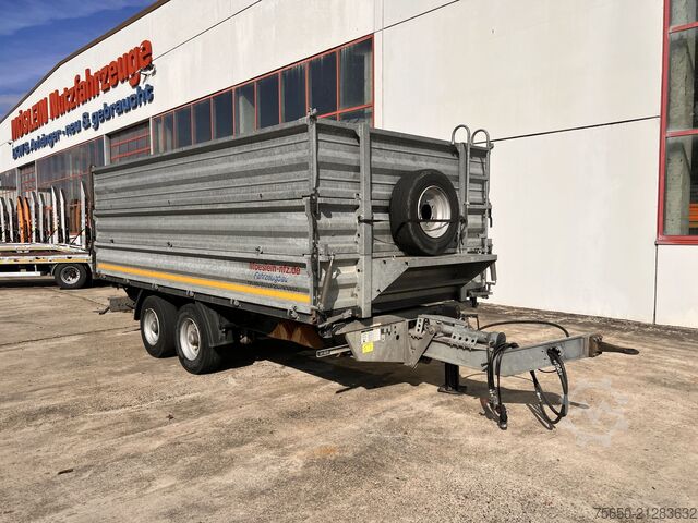 Kippanhänger Möslein TDS 13 Schwebheim  13 t Tandemkipper- Tieflader, Aufsatzbordwände