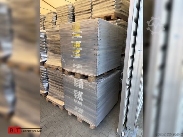  ca. 3,06 lfm. Fachbodenregale META Clip, H: 250 cm , T: 40 cm , 100 kg pro Ebene