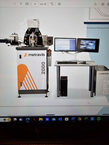 DMA und TMA Prüfung Metravib material testing DMA 1000