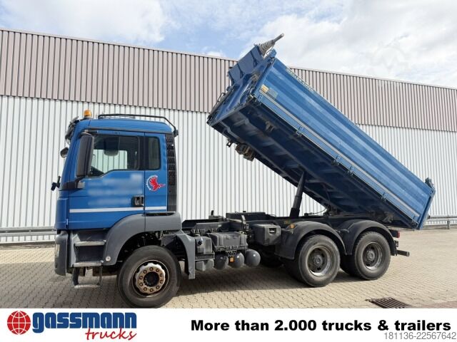 ダンプトラック MAN TGS 26.460 6x4 BB, Intarder, Alu-Bordwände