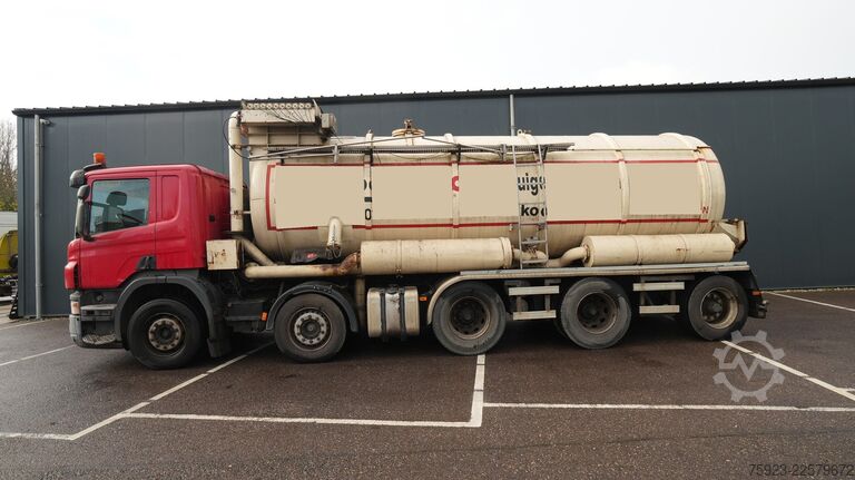 Kamion cisternë Scania P 380 – 10x4 blow and suck truck