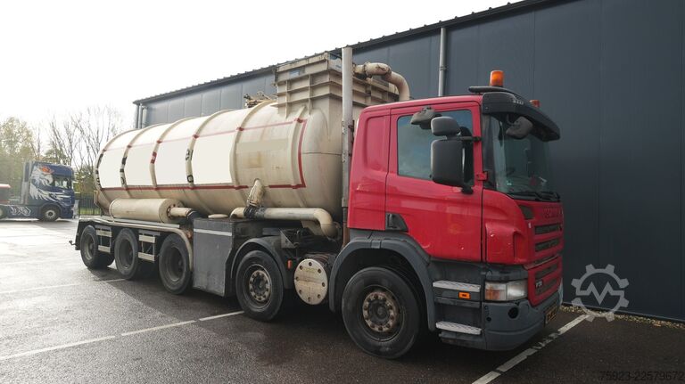 Kamion cisternë Scania P 380 – 10x4 blow and suck truck