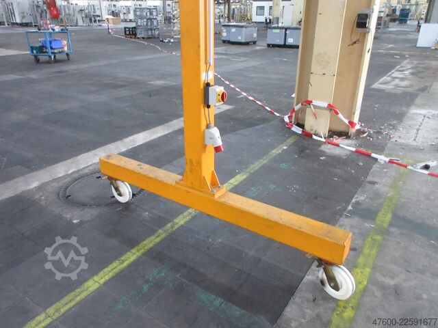 Macara cu baldachin Macara macara de interior Macara de pe pista de rulare a macaralei Abus LPK Portalkran Hallenkran Bockkran 5x7m 500Kg 0,5t Abus Kettenzug rollbar