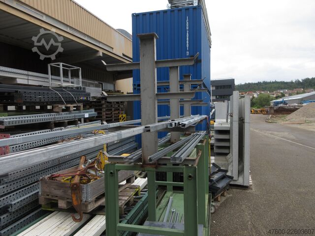 Incl. 3 rolling carts / transport trolleys for mandrels Posten Lastaufnahmemittel Traversen Greifer Fassheber Lasttraversen