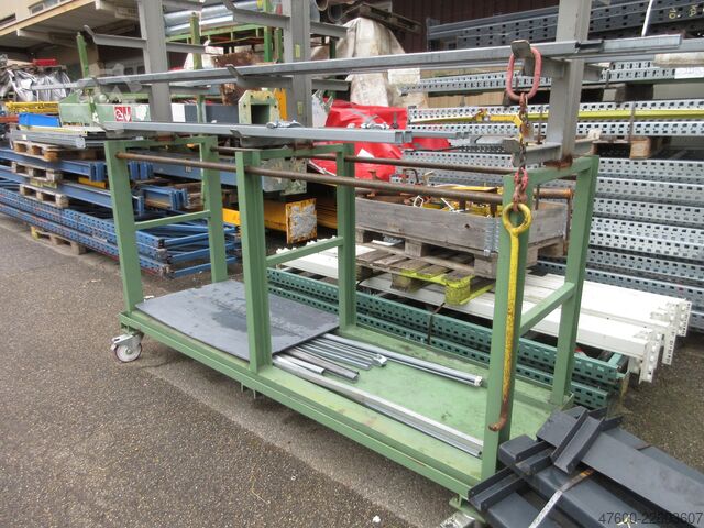 Incl. 3 rolling carts / transport trolleys for mandrels Posten Lastaufnahmemittel Traversen Greifer Fassheber Lasttraversen