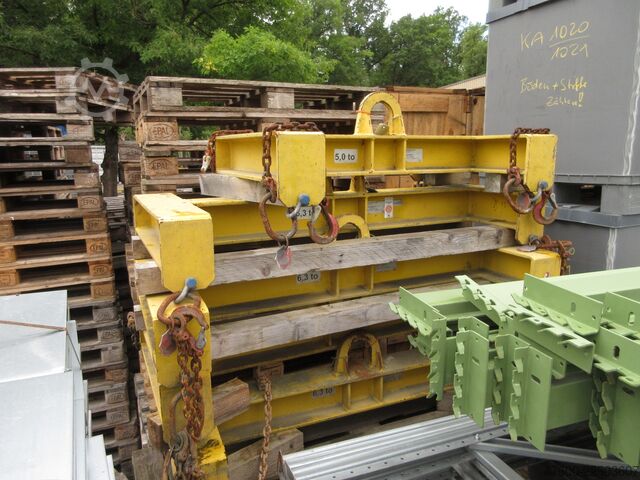 Incl. 3 rolling carts / transport trolleys for mandrels Posten Lastaufnahmemittel Traversen Greifer Fassheber Lasttraversen