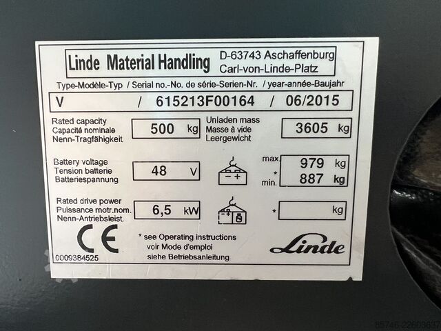 V (5213) - Проводное управление!! PSA!! Triplex FFL!! LINDE V ( 5213 ) - Wire Guidance !! PSA !! Triplex FFL !!