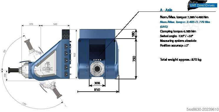 5-axis vertical & horizontal DEPO WERKZEUGMASCHINEN GMBH XPERT T 2400
