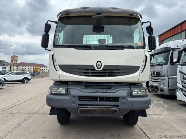 รถบรรทุกกระบะพื้นเรียบ RENAULT KERAX 460 * PRITSCHE * HMF KRAN 10,2N M *8 X 4*