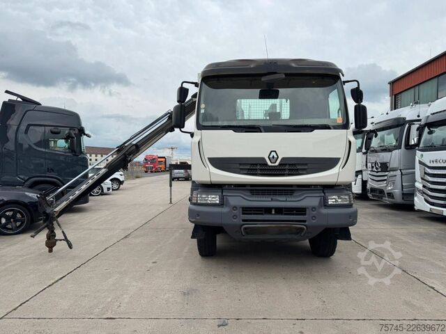 รถบรรทุกกระบะพื้นเรียบ RENAULT KERAX 460 * PRITSCHE * HMF KRAN 10,2N M *8 X 4*
