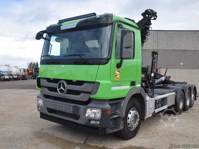 হুক আর্ম সিস্টেম Mercedes-Benz Actros 3236 Hooklift + Hiabcrane