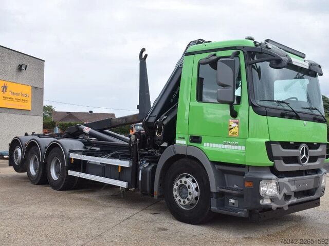 হুক আর্ম সিস্টেম Mercedes-Benz Actros 3236 Hooklift + Hiabcrane