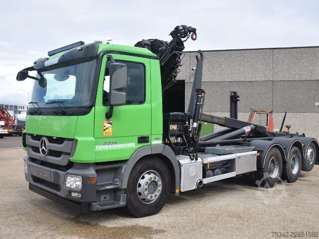 হুক আর্ম সিস্টেম Mercedes-Benz Actros 3236 Hooklift + Hiabcrane