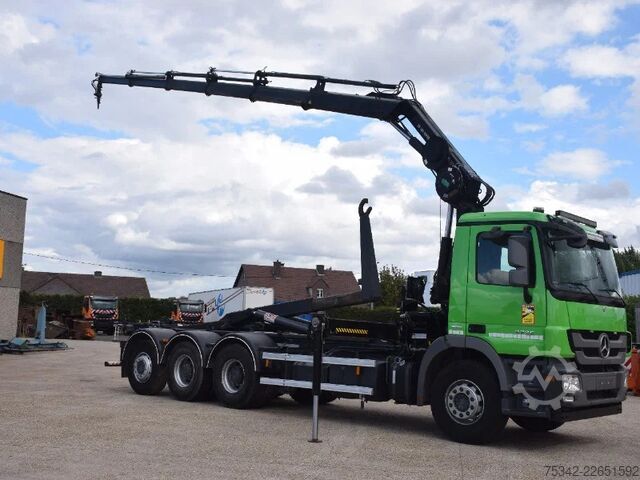 হুক আর্ম সিস্টেম Mercedes-Benz Actros 3236 Hooklift + Hiabcrane