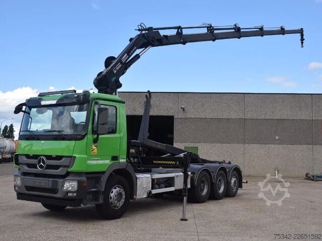 হুক আর্ম সিস্টেম Mercedes-Benz Actros 3236 Hooklift + Hiabcrane