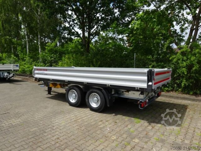 Damperli treyler Möslein TTD11 weiß  neuer Tandem 3- Seitenkipper Tieflader-- Neufahrzeug --