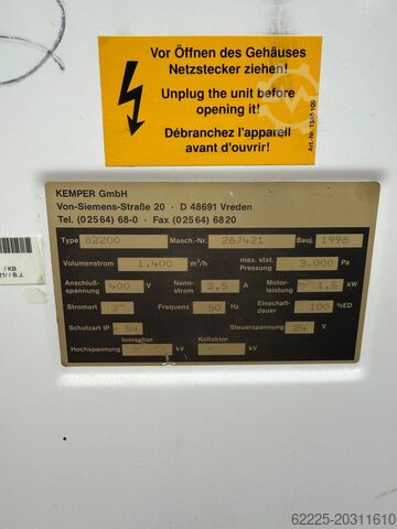 جهاز استخراج أبخرة اللحام المتنقل من كمبر KEMPER 82200