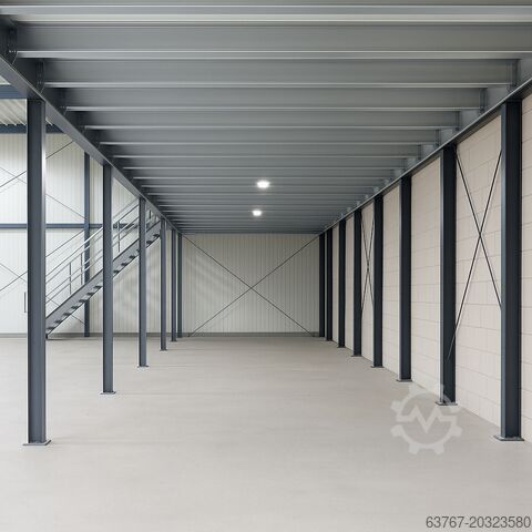 Storage platform | Steel platform | Mezzanine 300 m², Traglast: 500 kg/m² | 5,0 x 5,0 m | Lichte Höhe: 3,0m